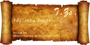 Tézsla Zsolt névjegykártya